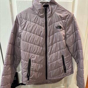 North Face light purple jacket
